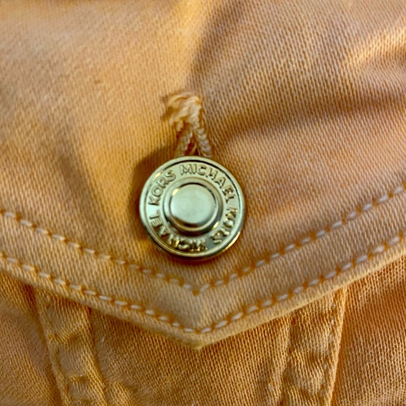 Michael Kors~Denim Jacket in Melon - Picture 4 of 4